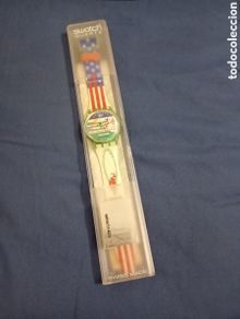 Vintage: RELOJ SWATCH VINTAGE EN SU CAJA - ATLANTA 1996 - SIN USAR
